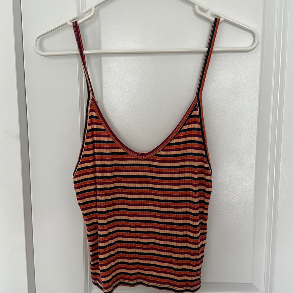 American Eagle Soft & Sexy Striped Crop Tank
